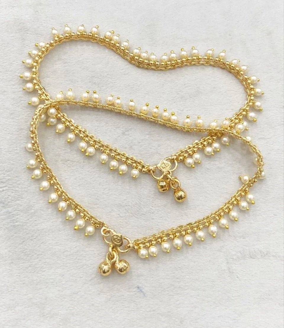 Pearl Tassel Anklets
